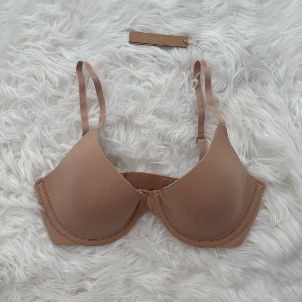 Skims Fits Everybody Scoop Plunge Bra Clay 34D